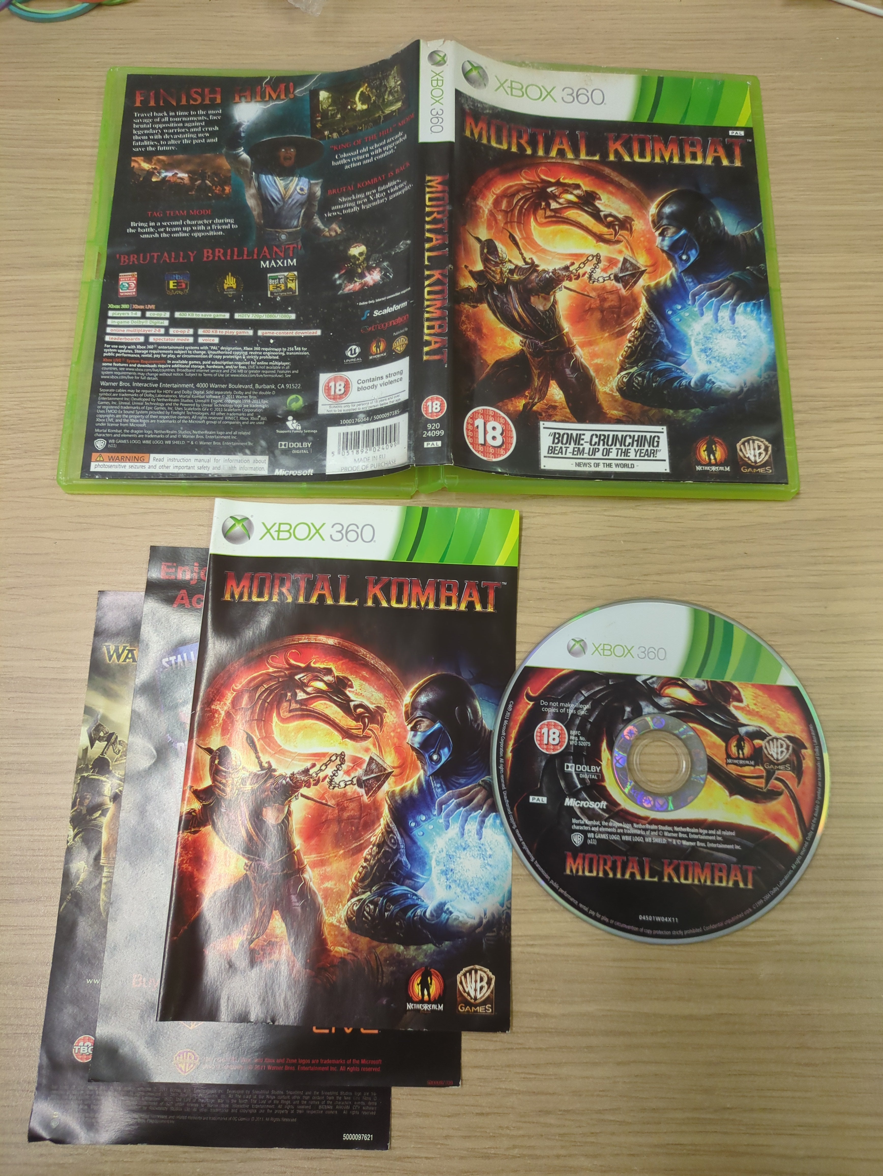 Mortal Kombat Xbox 360 game Mortal Kombat Xbox 360 game